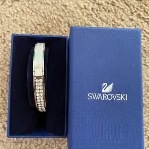 Swarovski Silver Crystal Pave Bangle